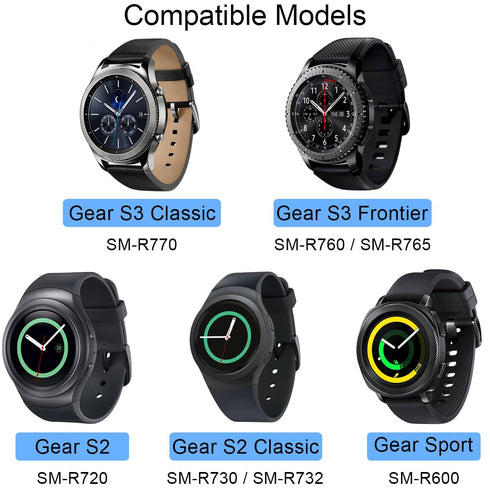 Charger for Samsung Gear S2 S3, Charger Cradle Dock Stand Holder USB Charging Cable for Gear S2 S3 Classic Smart Watch, Replacement Watch Charger,...