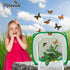 Baby Cube Clear Mesh Butterfly Cage with Drawbridge Open Door | 14”L x 14”W x 16”H | Raise Up to 10 Monarchs with POP-Up Professional Habitat by M...