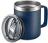 ALOUFEA 12oz Stainless Steel Insulated Coffee Mug with Handle, Double Wall Vacuum Travel Mug, Tumbler Cup with Sliding Lid, Navy...