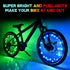 TINANA 2 Tire Pack LED Bike Wheel Lights Ultra Bright Waterproof Bicycle Spoke Lights Cycling Decoration Safety Warning Tire Strip Light for Kids ...