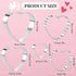 KAISHANE Love Heart Cookie Cutter Set - 5 Pieces Stainless Steel Heart Shaped Cookie Cutter Biscuit Pastry Cutter...