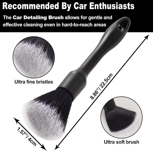 NIKCOSMK 3PCS Wheel Brush Kit for Cleaning Wheel and Tire, Wheel and Rim Brush, Car Detailing Brushes, Bendable & Durable Car Wheel Rim Cleaner Br...