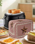 Toaster Dust Cover with Pockets, Rustic Texas Western Star Berries Red Buffalo Plaid Soft Washable 2 Slice Toaster Cover, Dust-proof Cover for Sma...