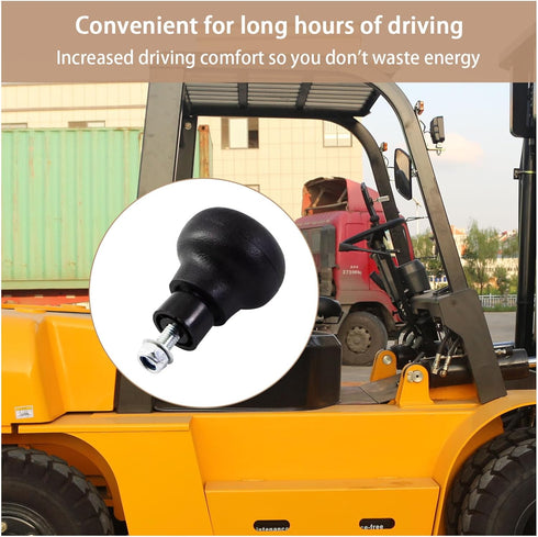 Car Steering Wheel Knob, 8mm Screw Steering Wheel Spinner Knob Turning Aid Ball, Universal Non-Slip Screw Steering Wheel Spinner Knob for Tractor ...