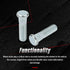 610-360 5Pcs M12-1.50 Wheel Stud Compatible with Acura Honda Isuzu Various Models...