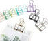 16pcs Wire Binder Clips, Medium Colorful Paper Clamps Metal Wire Binder Clips Hollow Out Paper Organizer Wire Clips for Photo Picture Postcard Art...