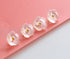 Flower Buttons for Sewing 15/32 inch (11.5mm) Translucent Blouse Button Craft Scrapbooking Pink White Mix Pack of 30pcs...