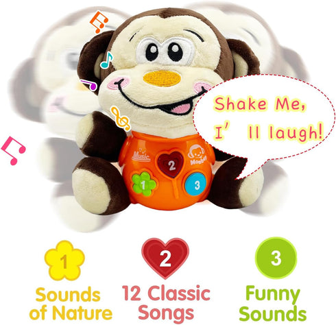 Baby Unicorn Musical Toys, Infant Light Music Set, Christmas Birthday Gifts 6 12 18 Month, Stocking Stuffer Shower Basket 1 2 Year Toddler Boy (Mo...