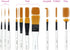 VViViD White Enamel Synthetic Red Sable 10 Assorted Short Handle Paint Brush Set Including Nylon Carrying Case...