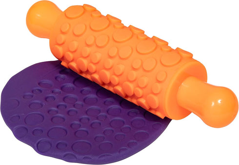 READY 2 LEARN Paint and Dough Texture Rollers - Set of 4 - Textured Dough Rolling Pins for Kids - Open-Ended Patterns for Crafts and Decoration...