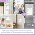Clever Clean Dry Erase Chores Chart for Kids, Reusable Reward Chart Chart, Non-Magnetic Kids Chore Board Clings to Any Smooth Surfaces, 6 Whiteboa...