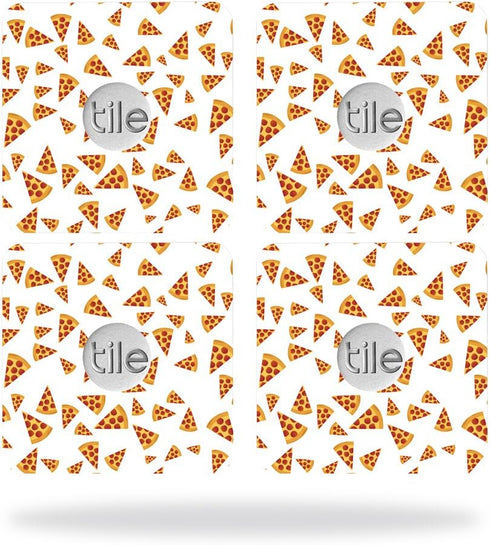 MightySkins Skin Compatible with Tile Slim Key Finder (4 Pack) wrap Cover Sticker Skins Body by Pizza...