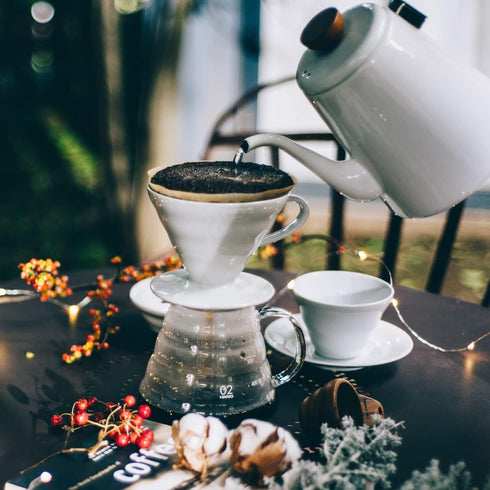 Hario V60 Ceramic Coffee Dripper Pour Over Cone Coffee Maker Size 01, White...