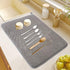 2Pack Large Dish Drying Mat for Kitchen Counter,24 x 17 Inch Microfiber Absorbent Dish Drying Pad,Large Size Dishes Drainer Mats for Countertops,S...