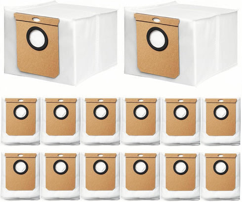 14 Pack Dust Bags Replacement for Eufy L60 / L60 Hybrid / L60 SES / L50 Series Robot Vacuums Replacement Dust Bags Vacuum Cleaner Self-Empty Stati...