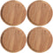 4pcs Cup Lid Cover Wooden Coffee Mug Wooden Tea Glass Drink Cup Lid Reusable Mug Lid Tea Kettle Lid for Keeping Warm...