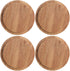 4pcs Cup Lid Cover Wooden Coffee Mug Wooden Tea Glass Drink Cup Lid Reusable Mug Lid Tea Kettle Lid for Keeping Warm...