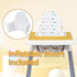 Inflatable Supporting Cushion for IKEA Antilop High Chair, Baby High Chair Cushion, Polyester Fabric Cover with Inflatable Cushion Insert (Flags)...