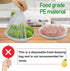 Fresh Keeping Bags 200pcs with Elastic Disposable Shrinkable Food Storage Covers for Kitchen Bowl/Plates...