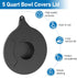 Mixer Bowl Cover for Kitchen-Aid K5GB 5 Quart Glass Part, Mixer Glass Bowl Splatter Guard Lid with Ingredient Opening Compatible with KitchenAid T...