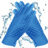 4-in-1 Pet Grooming Gloves for Washing and Hair Removal,Gentle Double-Side Brush Gloves Effective in Removing Pet Hair and Stain for Dog &Cat & Ho...