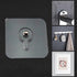 12PCS 6x6cm/2.36x2.36inch Plastic Metal Clear Sticky Wall Mounted No Trace Screw Hooks for Hanging Kitchenware and Key and Hat...
