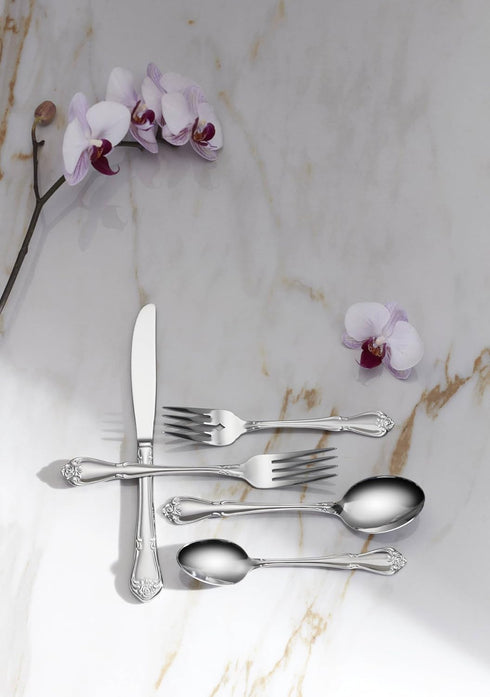 Oneida B552004E True Rose Everyday Flatware Teaspoons, Set Of 4, 5.97" L x 1.26" W...