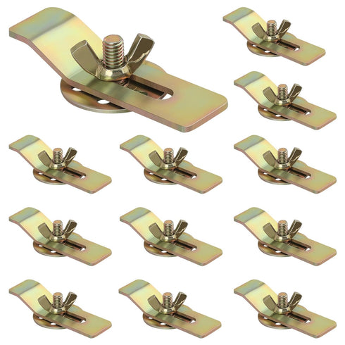 12Pcs Premium Sink Clips Kit, Undermount Sink Brackets, Heavy Duty Undermount Sink Clips for Bathroom, Kitchen, granite,Vanity Countertop Sink Sup...