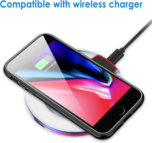 JETech Case for iPhone 8 Plus and iPhone 7 Plus 5.5-Inch, Non-Yellowing Shockproof Phone Bumper Cover, Anti-Scratch Clear Back (Black)...