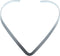 New Shiny Silver 6mm Wide V Shaped Choker Collar Necklace Wire (CV3), Silver, 16" to 18"...