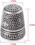 Mtsooning Antique Sewing Thimble, Metal Fingertip Protector, Finger Shield Ring for Quilting Craft Accessories DIY Sewing Tools...