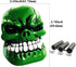Abfer Shifter Gear Knobs Green Skull Shift Knob Cool Car Gear Shifting Lever Handle Head Replacement Fit Most Automatic Manual Vehicles...