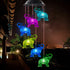 Elephant Waterproof LED Solar Powered Memorial Wind Chimes with Lights, Housewarming Gifts for Garden Outdoor Patio Yard Lawn Decor...