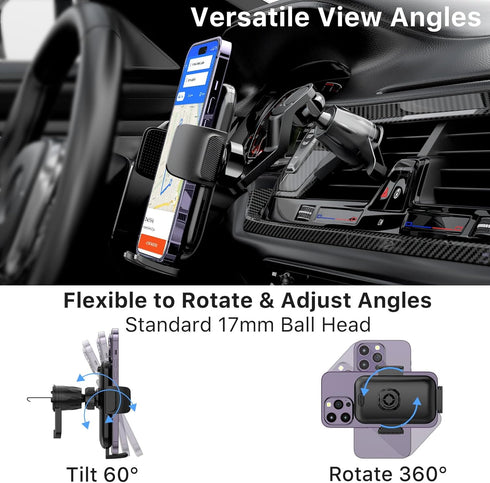MYBAT PRO Phone Vent Mount for Car Cell Phone Holder Car Easy Clamp Hands-Free Universal Compatible with iPhone 15 14 13 12 Pro Max, Samsung S23 A...
