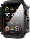 Suoman 1 PC Waterproof Case for Apple Watch Series 9/8/7 45mm Screen Protector,?Dazzling Cool Armored ? Tempered Glass Screen Protector Cover for ...