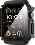 Suoman 1 PC Waterproof Case for Apple Watch Series 9/8/7 45mm Screen Protector,?Dazzling Cool Armored ? Tempered Glass Screen Protector Cover for ...