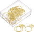 YOKIVE 20 Pcs Paper Clips, Diamond Ring Shape | Keep Desk Neat, Great for Art, Home, Daily Use (Gold)...