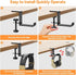 Headphone Hanger Holder Stand -Under Desk Headphone Hanger? Headset Hook Holder with Foldable?Space-Saving Aluminum Stand with Universal Fit for G...