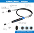 Flexible shaft Rotary Tool Attachment, Keyless Chuck 1/32” (0.8mm) to 1/8” (3.2mm),36” Long Cable, Flexible Flex Shaft with DIY for Engraving Tool...