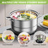 Steamer Basket Stainless Steel Instant Pot Accessories for Food and Vegetable, Zocy Premium Expandable Steam Basket to Fit Various Size Pots Mediu...