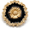 20 pcs Vintage Sunflower Black Enamel Sewing Metal Shank Coat Buttons -25mm -1"...