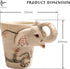 IYARA CRAFT 3D Elephant Coffee Mug 11oz - Handle is Sculpted Trunk, Cute Wildlife Design, Quality Ceramic, Microwave & Dishwasher Safe, Ideal for ...