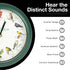 Mark Feldstein, Audubon Singing Bird Clock, 8 Inch, Green...