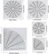 5pcs Mandala Dot Painting Tool Stencils Template Set, 8/12/16 Segment Creative Mandala Stencils Reusable Painting Stencils for DIY Wood, Fabric, G...