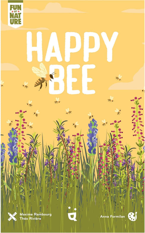 Happy Bee Card Game - Strategic Pollen Harvesting for Victory! Educational Game, Fun Family Game for Kids & Adults, Ages 8+, 3-6 Players, 15 Minut...