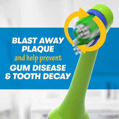 Firefly Clean N' Protect Teenage Mutant Ninja Turtles Power Toothbrush with 3D Character Cover, Soft Bristles, Battery Included, Ages 3+, 1+1...