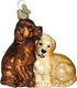 Old World Christmas Ornaments: Dog and Pet Accessories Glass Blown Ornaments for Christmas Tree, Puppy Love...