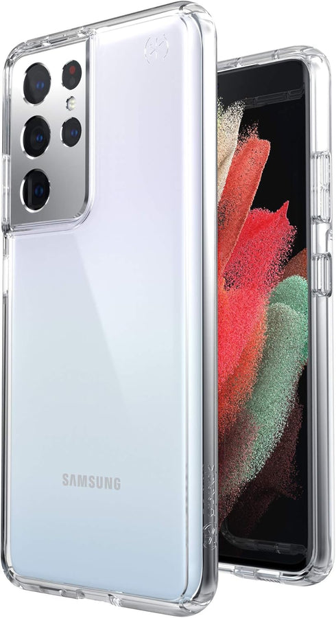 Speck Products Presidio Perfect Clear Samsung Galaxy S21 Ultra 5G Case, Clear/Clear...
