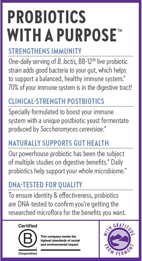 New Chapter All-Flora™ Probiotic Dual Immunity, Clinical-Strength Ingredients - Highly Concentrated Probiotics for Active Immune Support & Gut Hea...