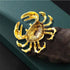 Rhinestone Crab Brooch Pin for Women Girls Gold Plated Fashion Crystal Marine Animal Brooches Lapel Pins Shiny Exaggerated Cute Holiday Vacation C...